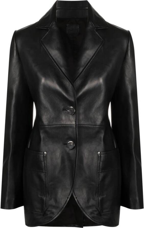 Durazzi Milano Blazer met enkele rij knopen Zwart