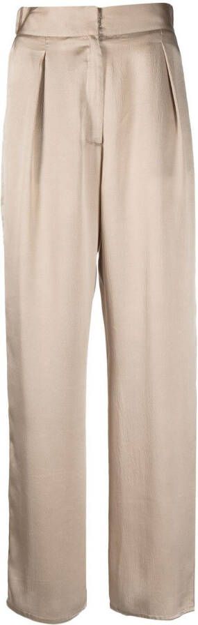 Dusan Cropped palazzo broek Beige