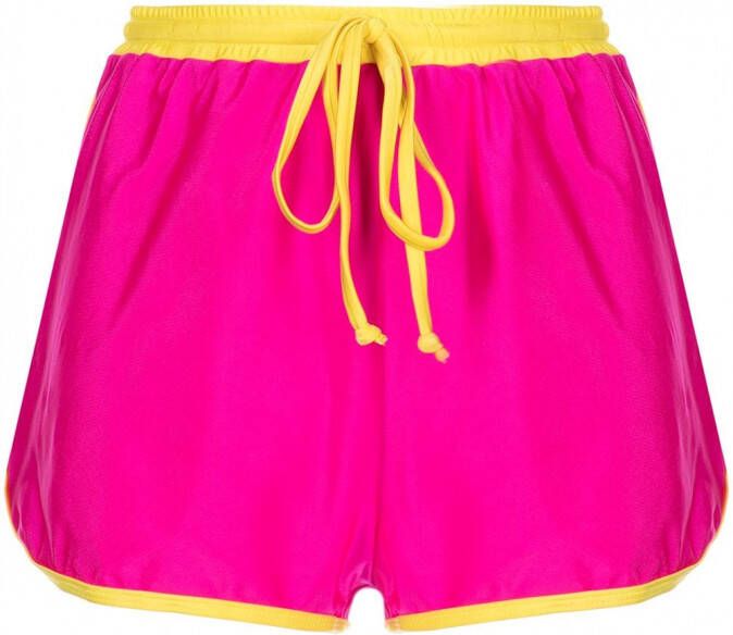 Duskii Shorts met colourblocking Roze