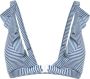 Duskii Spritz bikini top met ruches Veelkleurig - Thumbnail 1