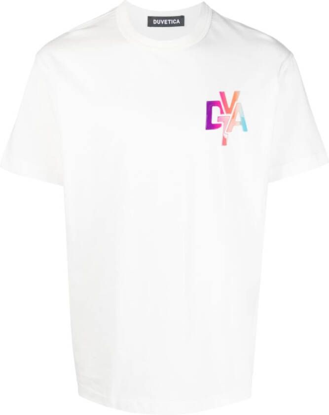 Duvetica T-shirt met logoprint Wit