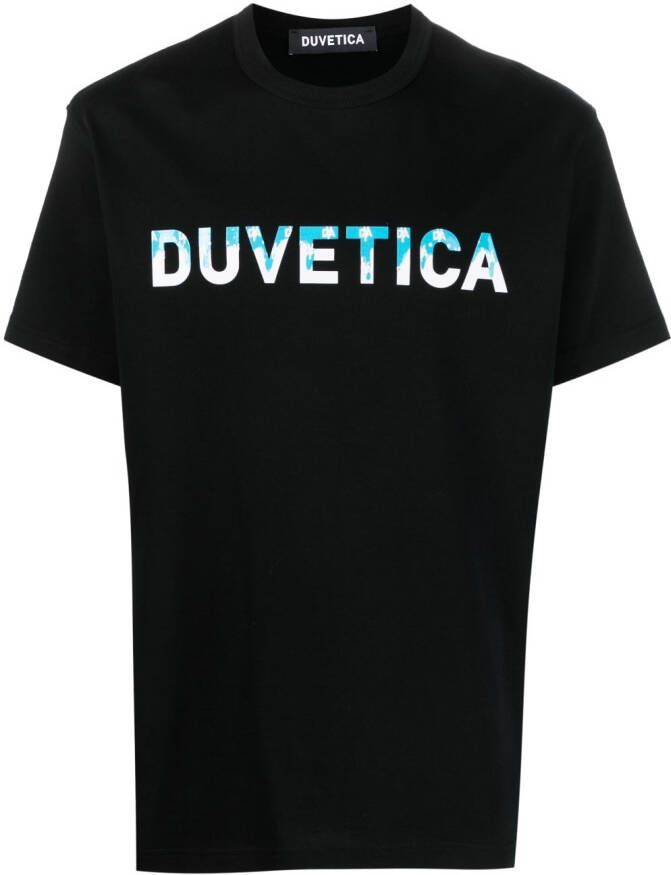 Duvetica T-shirt met logoprint Zwart