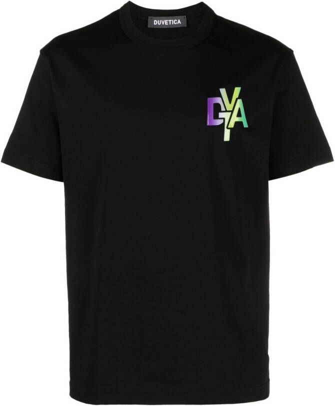 Duvetica T-shirt met logoprint Zwart