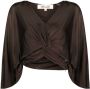 DVF Diane von Furstenberg Cropped blouse Bruin - Thumbnail 1