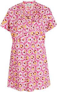 DVF Diane von Furstenberg Mini-jurk met bloemenprint Roze