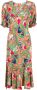 DVF Diane von Furstenberg Jurk met bloemenprint Oranje - Thumbnail 1
