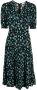 DVF Diane von Furstenberg Midi-jurk met bloemenprint Zwart - Thumbnail 1
