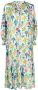 DVF Diane von Furstenberg Midi-jurk met bloemenprint Wit - Thumbnail 1