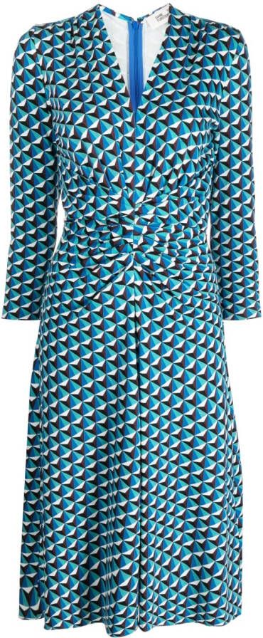 DVF Diane von Furstenberg Flared jurk Blauw