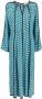 DVF Diane von Furstenberg Midi-jurk met geometrische print Blauw - Thumbnail 1