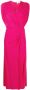 DVF Diane von Furstenberg Midi-jurk met V-hals Roze - Thumbnail 1