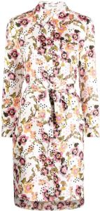 DVF Diane von Furstenberg Mini-jurk met bloemenprint Wit