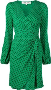 DVF Diane von Furstenberg Mini-jurk met print Groen