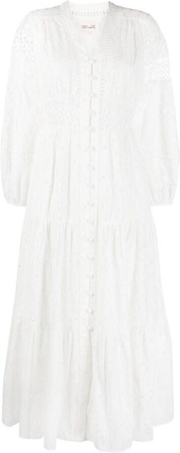 DVF Diane von Furstenberg Midi-jurk Wit