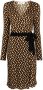 DVF Diane von Furstenberg Jurk met zigzagprint Bruin - Thumbnail 1