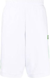 Ea7 Emporio Armani Bermuda shorts met logopatch Wit