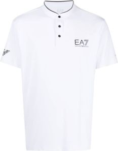 Ea7 Emporio Armani Poloshirt met logoprint Wit