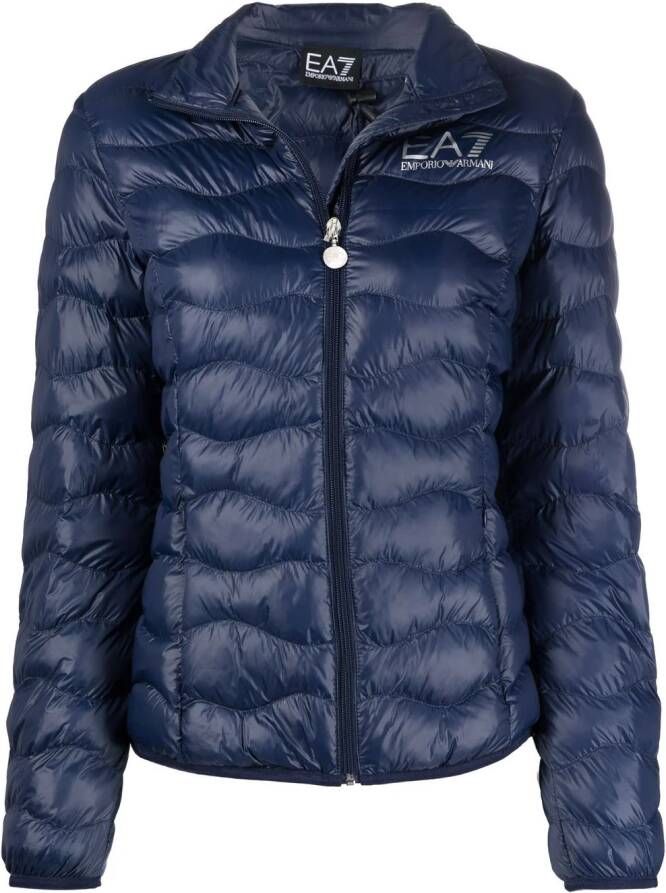 Ea7 Emporio Armani Gewatteerd jack Blauw