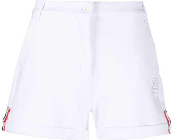 Ea7 Emporio Armani High waist shorts Wit
