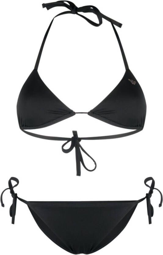 Ea7 Emporio Armani Bikini verfraaid met logo Zwart