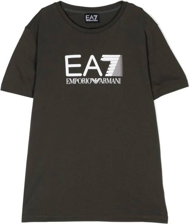 Ea7 Emporio Ar i T-shirt met logoprint Groen
