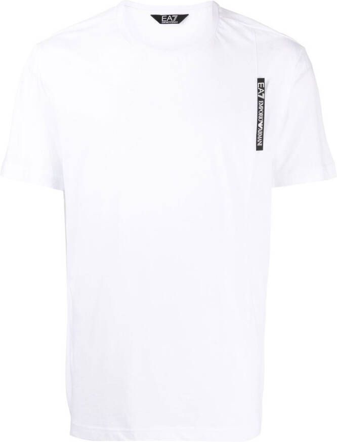 Ea7 Emporio Armani T-shirt met logoprint Wit