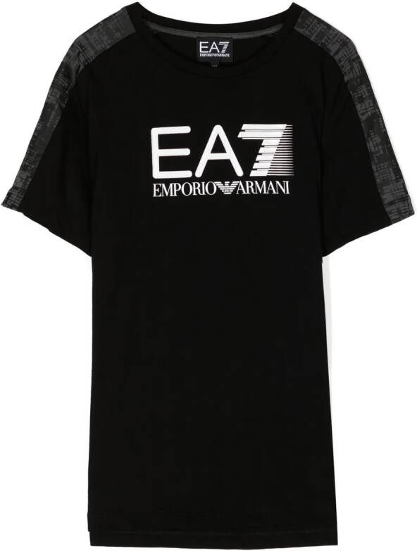 Ea7 Emporio Ar i T-shirt met logoprint Zwart