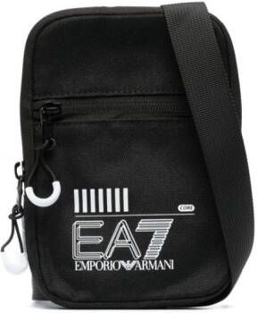 Ea7 Emporio Ar i Messengertas met logoprint Zwart