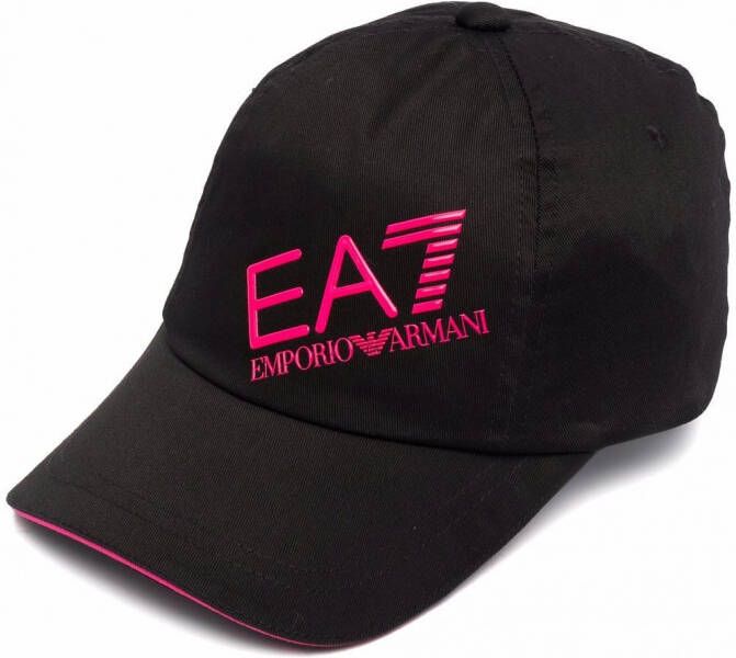 Ea7 Emporio Armani Pet met geborduurd logo Zwart