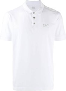 Ea7 Emporio Armani Poloshirt met logo Wit