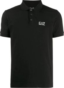Ea7 Emporio Armani Poloshirt met logoprint Zwart