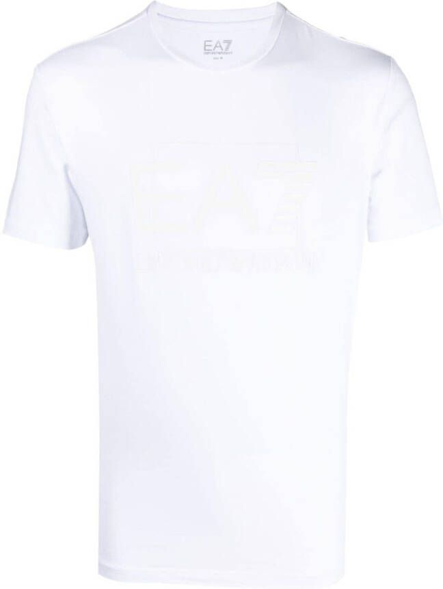 Ea7 Emporio Armani Katoenen T-shirt Wit