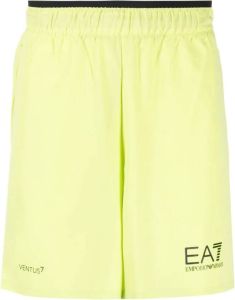 Ea7 Emporio Armani Shorts met logoprint Groen