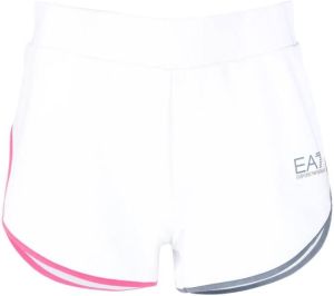 Ea7 Emporio Armani Shorts met logoprint Wit
