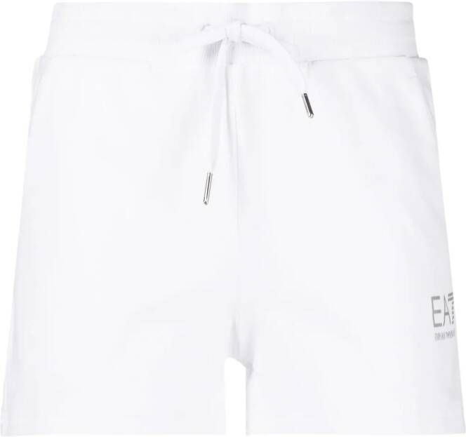 Ea7 Emporio Armani Shorts met logoprint Wit