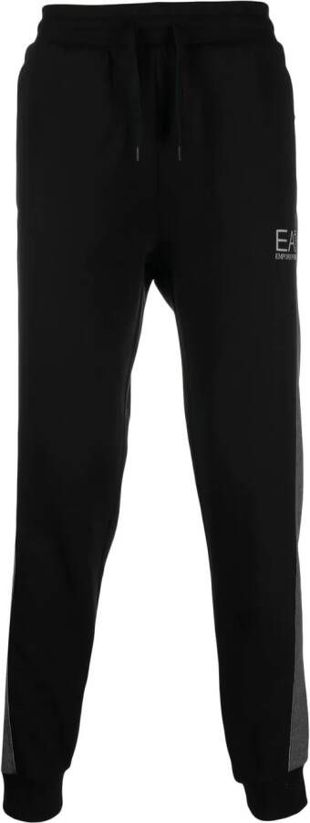 Ea7 Emporio Armani Trainingsbroek met zijstreep Zwart