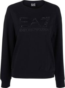 Ea7 Emporio Armani Sweater met logo van studs Zwart