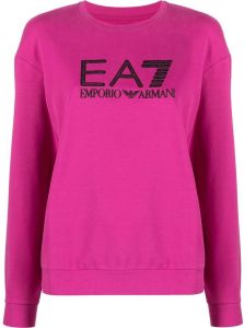 Ea7 Emporio Armani Sweater met logoprint Roze