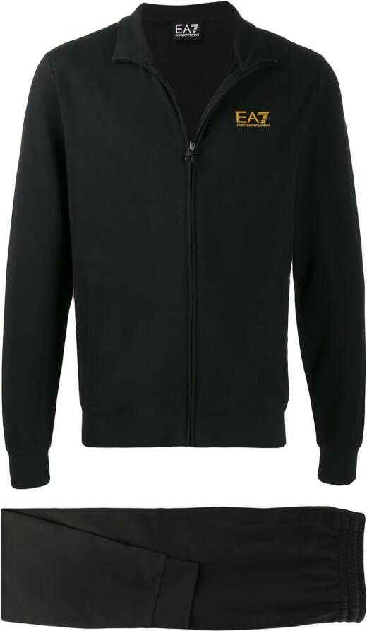 Ea7 Emporio Armani Sweater met rits Zwart