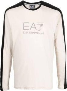 Ea7 Emporio Armani T-shirt met lange mouwen Beige