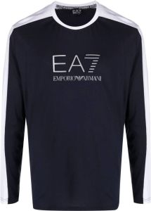 Ea7 Emporio Armani T-shirt met lange mouwen Blauw