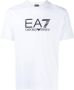 Ea7 Emporio Armani T-shirt met logo-reliëf Wit - Thumbnail 1
