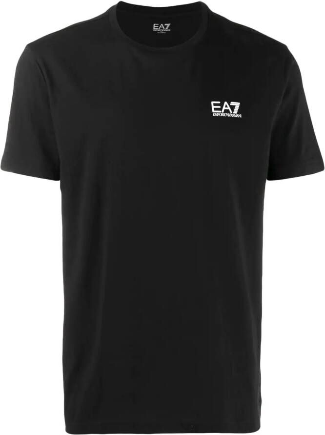 Ea7 Emporio Armani T-shirt met logo Zwart