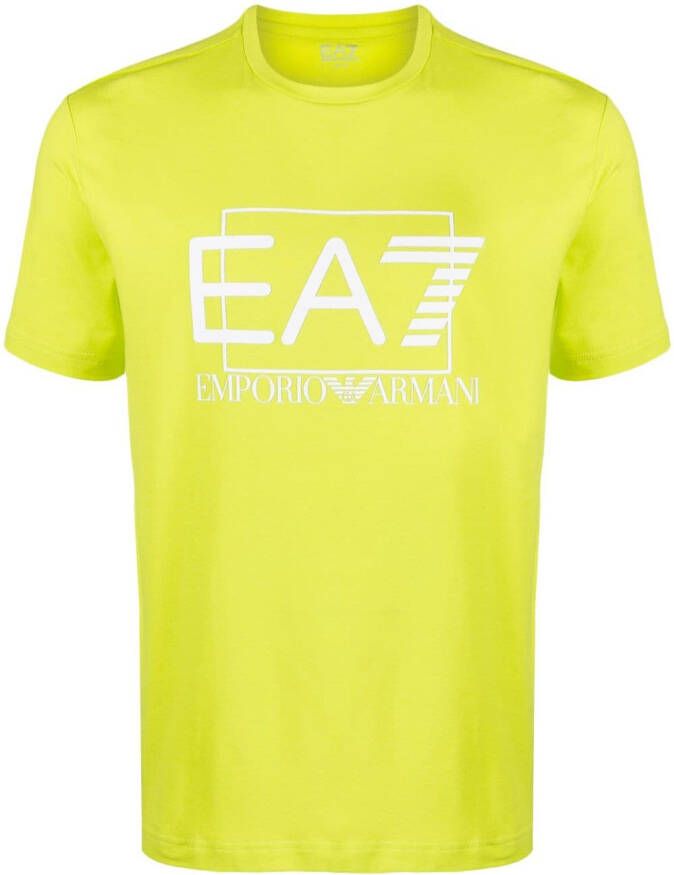 Ea7 Emporio Armani T-shirt met logodetail Groen