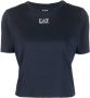 Ea7 Emporio Armani T-shirt met logoprint Blauw - Thumbnail 1