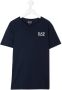 Ea7 Emporio Ar i T-shirt met logoprint Blauw - Thumbnail 1