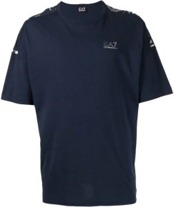 Ea7 Emporio Armani T-shirt met logoprint Blauw