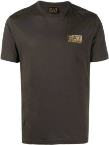 Ea7 Emporio Armani T-shirt met logoprint Groen