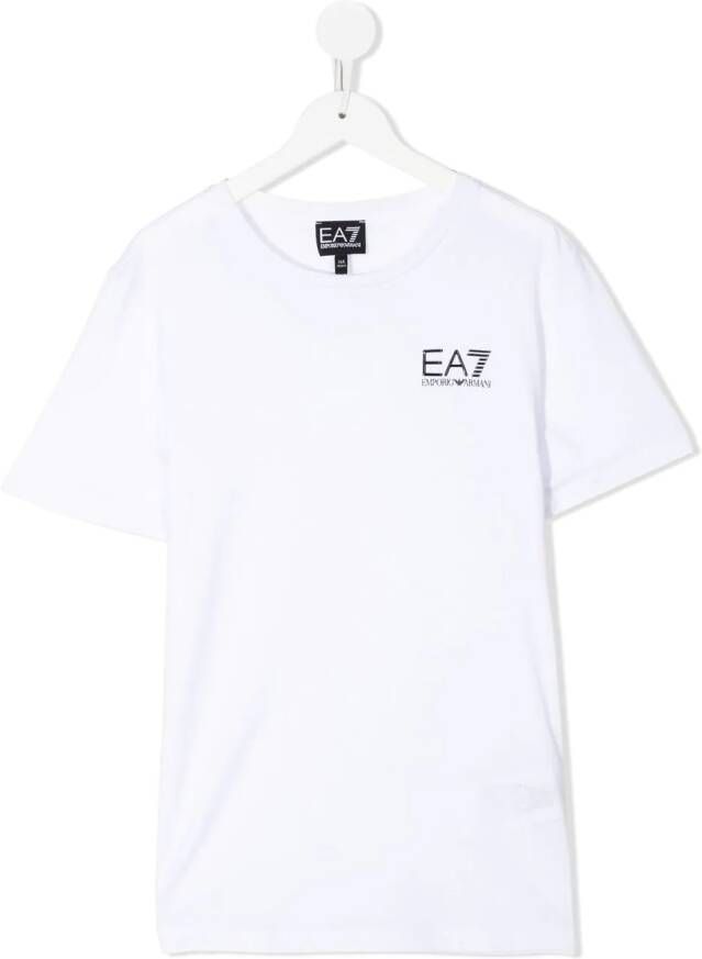 Ea7 Emporio Ar i T-shirt met logoprint Wit