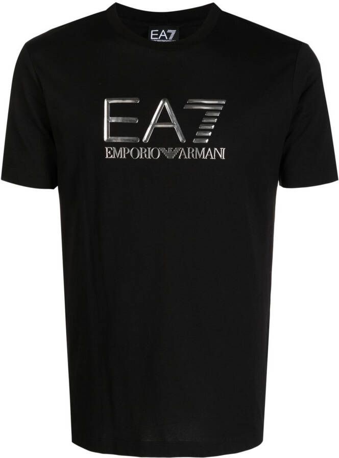 Ea7 Emporio Armani T-shirt met logoprint Zwart